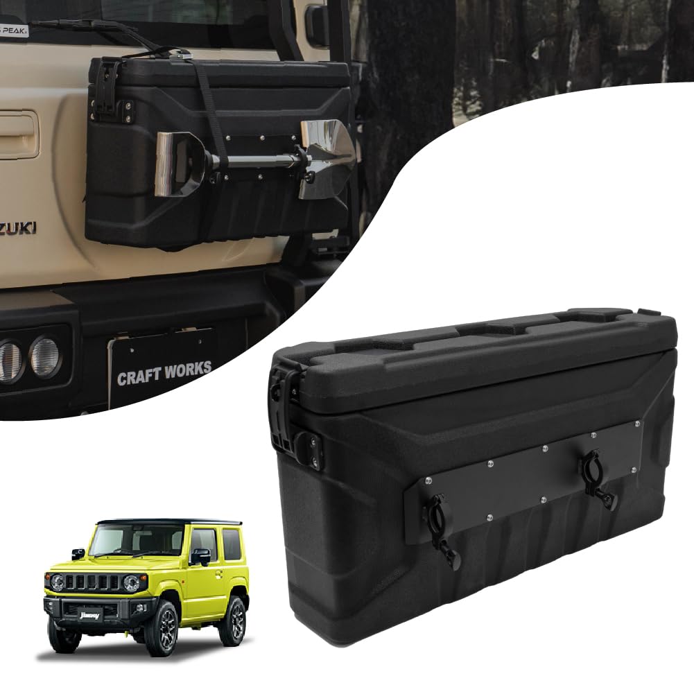 Mechanic with Jimny Nomad Rear Gate Trunk Storage Box for Jimny Nomad JC74 Custom Exterior Includes Compatible and [Automotive Supervised] [Compatible