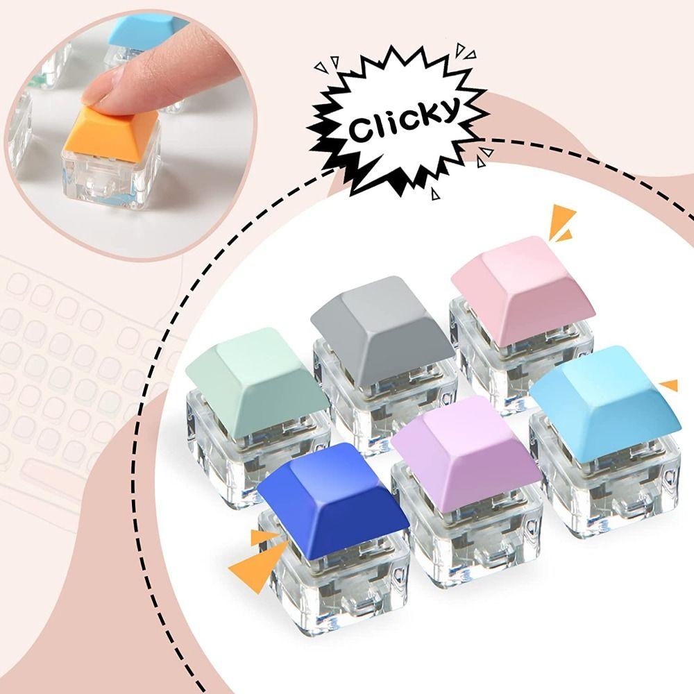 Crafts Stress Relief Keyboard Keychain Toys Fidget Button Keycap Fidget Keychain Finger Keyboard