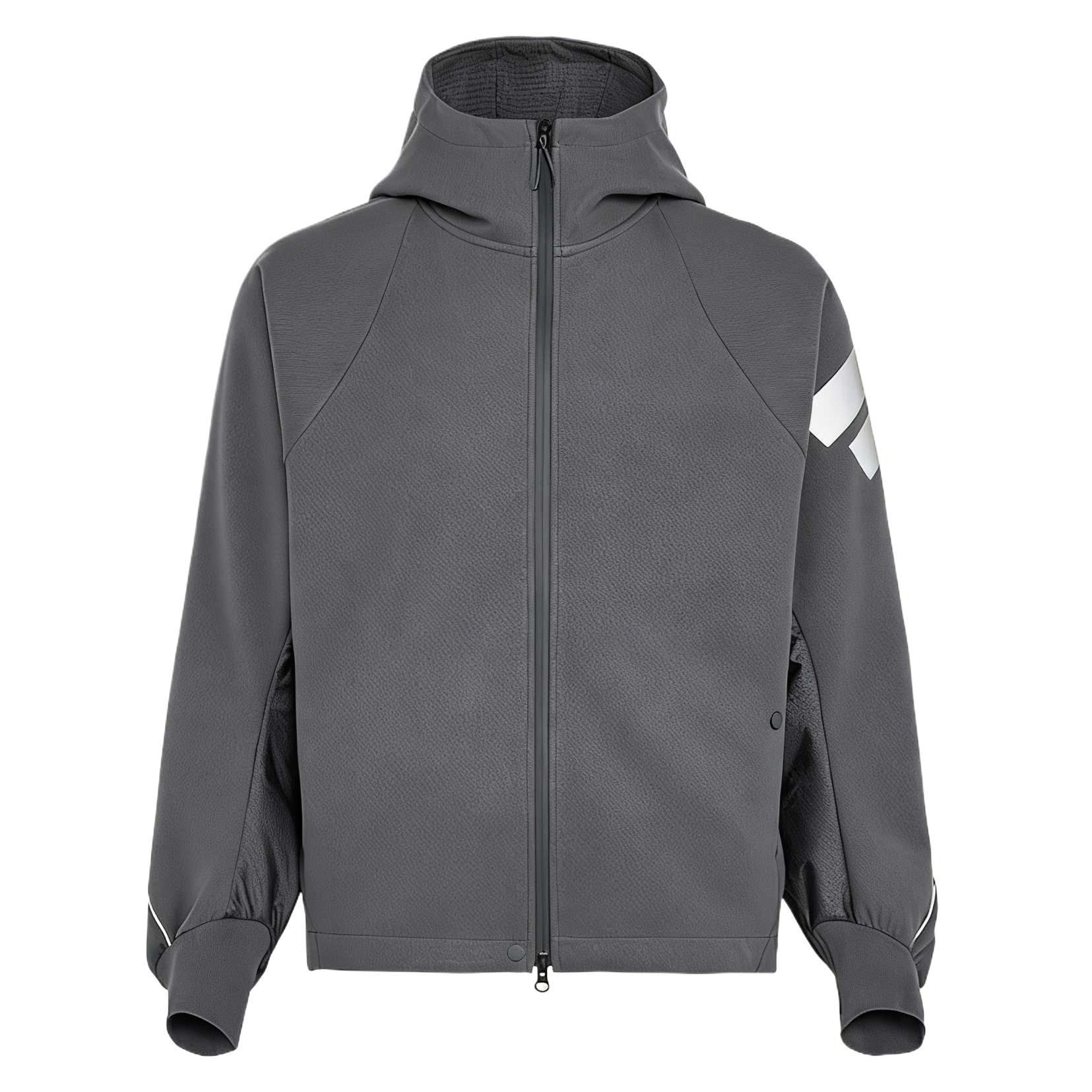 Adidas FOS Реверсивная вязаная однотонная куртка с капюшоном Мужские куртки KG0740 M