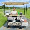 Extra-Wide Portable Stall Canopy with Adjustable Table