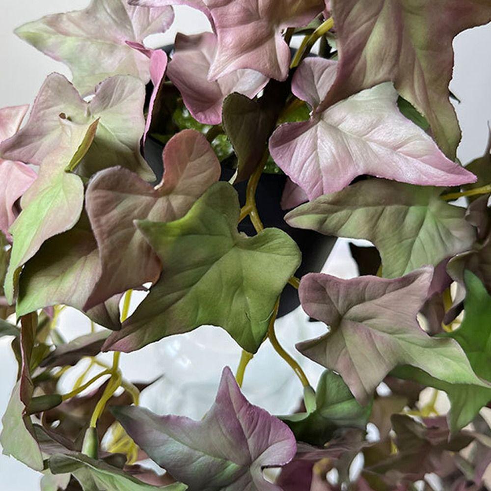 Bonsai Plants Soft Artificial Copper Coin Grass Plants Realistic Handmade Fake Ivy Leaf Leaves Wall Hanging Mini Bouquet Garden