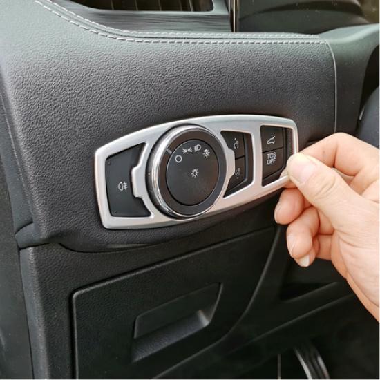 For FORD EDGE 2015- ABS Headlight Switch Button Cover Trim
