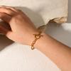 Youthway Minimalist 18K Gold PVD Plated Stainless Steel Chunky Chain Bracelet For Women New Fashion Waterproof Jewelry
