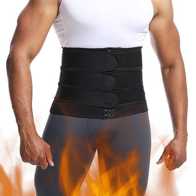 Men Three Band Sports Fitness Waist Trainer Slimming Abdomen Shaping Belt