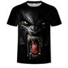 Herren 3D-Druck T-Shirt Tier Muster Druck Kurzarm Rundhals Pullover Lässiges Oberteil