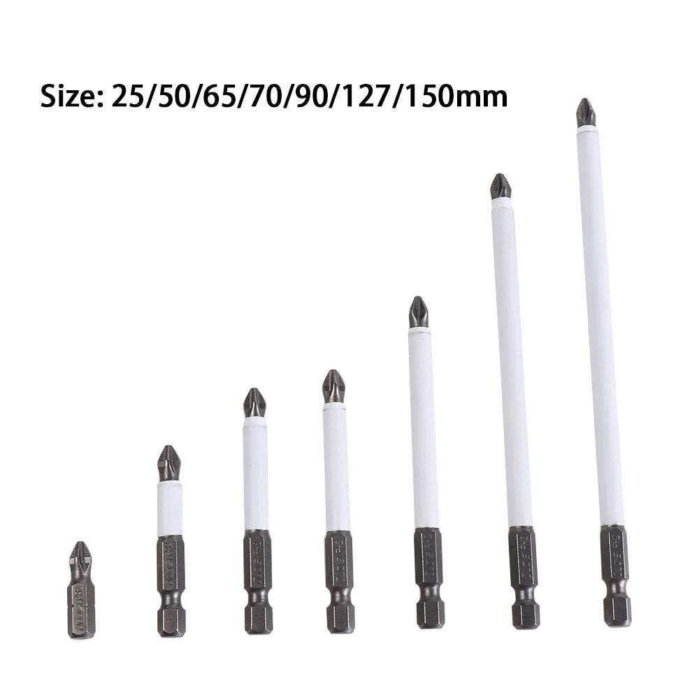 1/7pcs Magnetic Batch Head Anti Non-slip PH2 Screwdriver Bits 25-150mm Cross Bit  Disassembly Tool