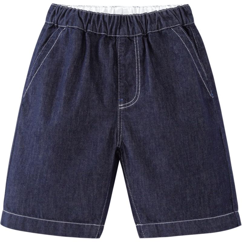 

Minibala Boys Cooling Soft Denim Knee-Length Shorts 110