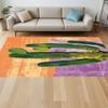 Cactus, Western, Desert, Desert Plant, Green,Orange, Nature, Light Purple , Home Decor Rug, Modern , Popular Rug