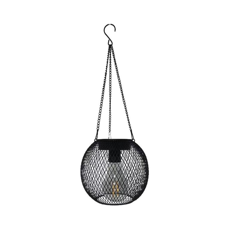 Solar Garden Lights Outdoor Hollow Diamond Pattern Projection Lantern Waterproof Decorative Hanging Lamp for Yard Pathway Decor