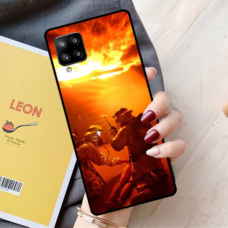 Firefighter Heroes For Samsung Galaxy A15 A35 A55 A36 A56 A26 A16 A22 A32 A52 A54 A34 A53 A33 A13 A06 A05 Case