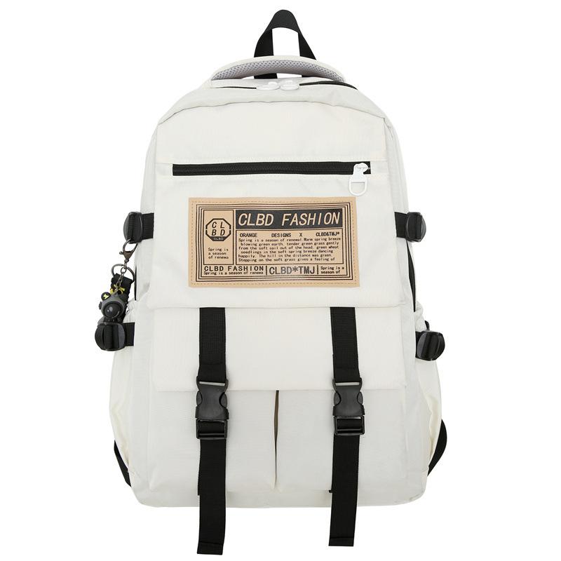 Student backpack Fashion Harajuku commuter computer backpack Large capacity outdoor leisure travel bag Lightweight waterproof