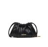 Handbag Drawstring Plisse Conv Mini Cb P LV04F3077G Black