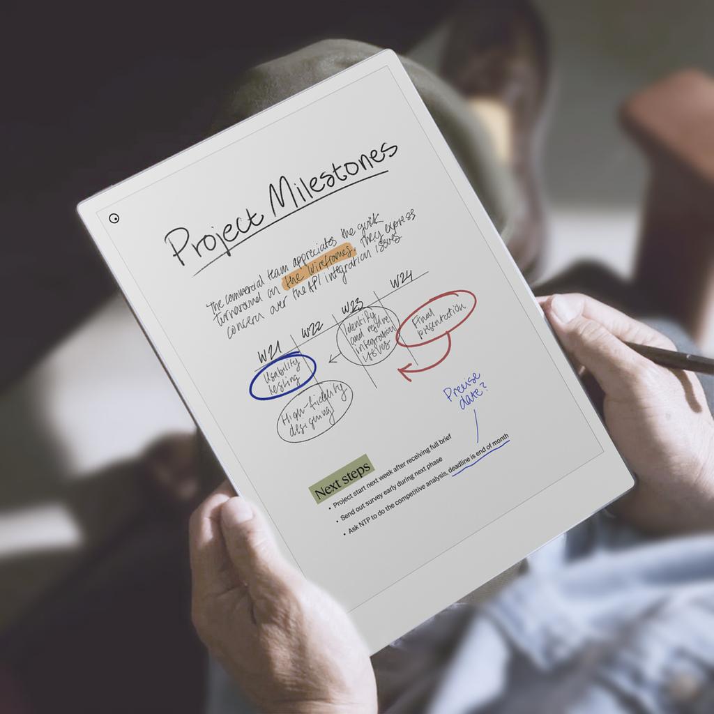 For ReMarkable Paper Pro Case PC+PU Leather Tablet Magnetic Cover with Pen Holder Auto Wake/Sleep