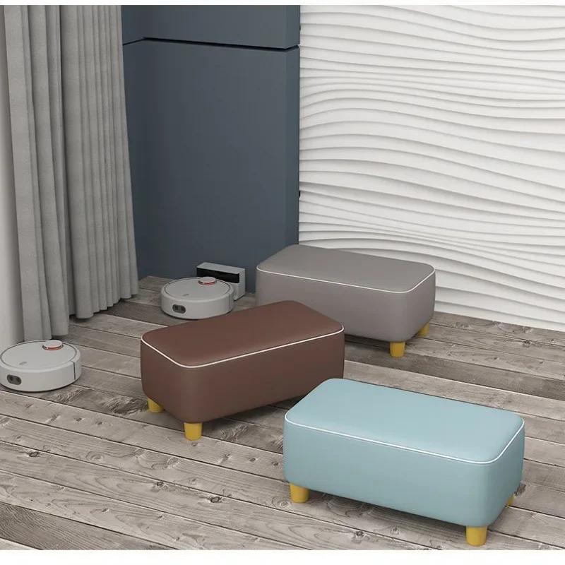 50CM Household Small Stool Sofa Low Stool Multi-Color Living Room Long Bench Shoe Changing Bedroom Furniture