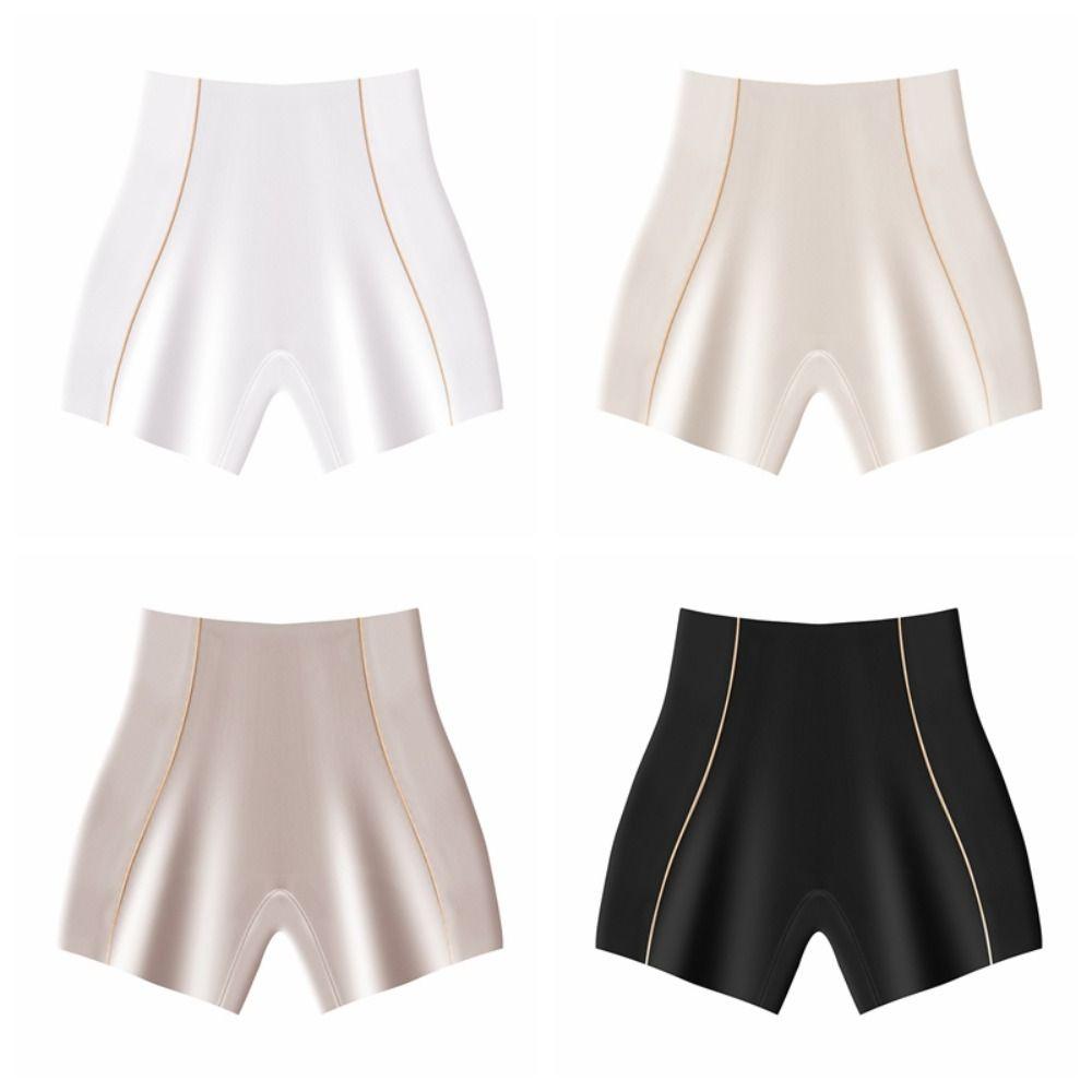 Underpants High Waisted Shapewear Abdomen Seamless Shapers Ice Silk Safety Pants  Summer