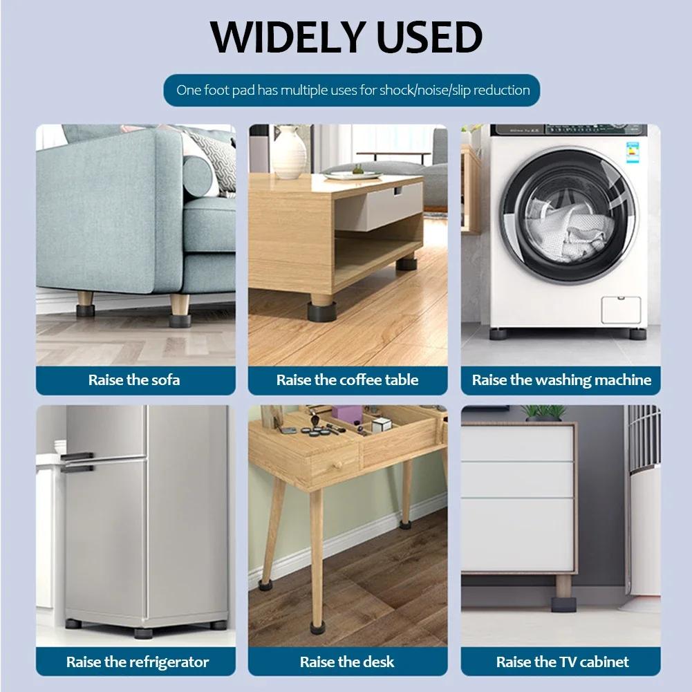 Raise Height Bed Lifts Non-slip Bed Riser Shockproof Legs for Furniture Durable Furniture Booster Anti Vibration Pads