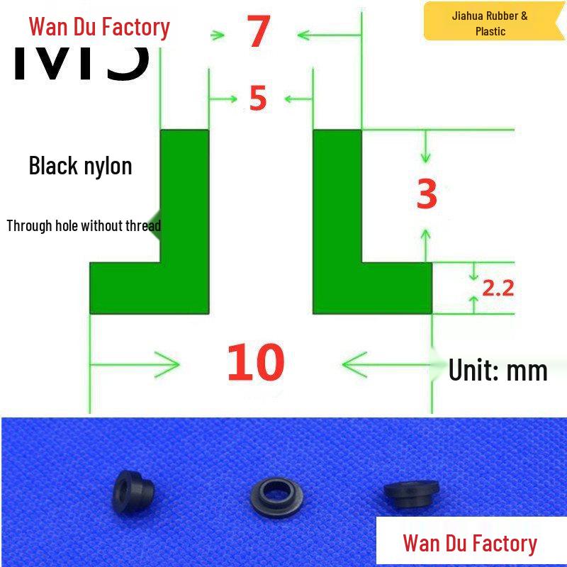 T-Shaped Nylon Insulating Bushing Spacer for M3-M35 Threads