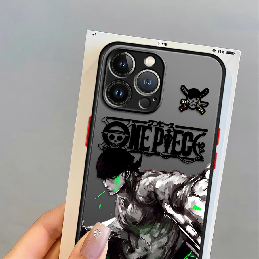 One Piece Roronoa Zoro Funda Back Phone Cover Case for iPhone 17 Pro Max XS XR 7 8 SE 12 Air 15 14 16 Plus 11 13 Mini