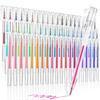 Glimmerpen Sæt Gel Pastel Gel Penne til DIY og Kruseduller 60 Farver - Vandbaserede Penne, Farver, Farvelægning, Projekter, Planlæggere, Børn, Skitsering,