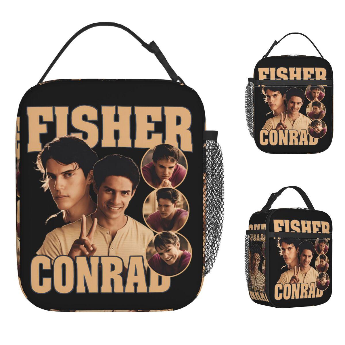 Conrad Fisher Lunch Bag For Women Graphic Lunch Box Fun Office Cooler Bag Portable Insulated Oxford Thermal Lunch Bags One Size