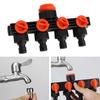 4 Way Tap Connector Garden Manifold Hose Pipe Splitter Adapter Water Faucet
