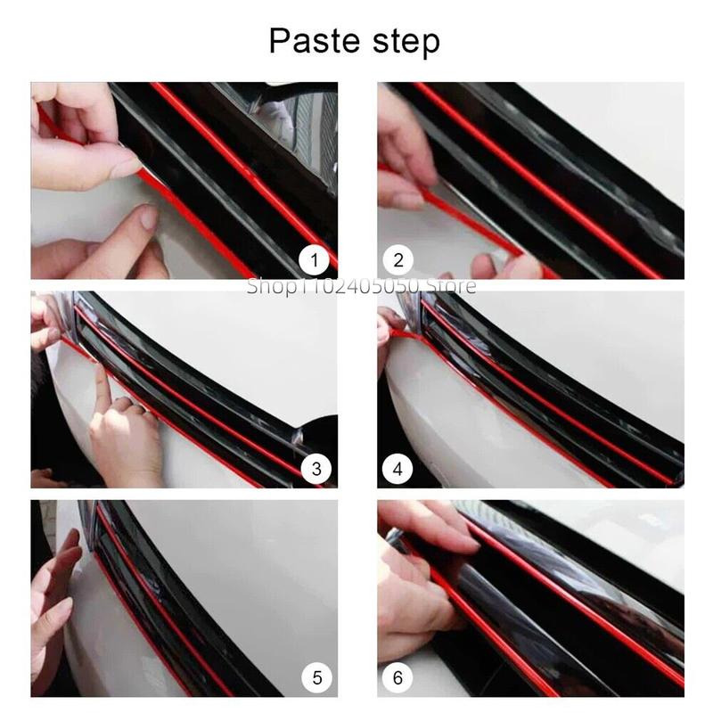 5 Stück Auto Frontklappe Kühlergrill Reflektierender Aufkleber Streifen für VW Golf 6 7 Tiguan Polo GTI Auto Außen Styling Dekoration Zierleiste Aufkleber