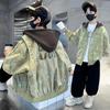 Manteaux Faux Deux Pièces pour Garçons Printemps et Automne Veste Enfant Beau