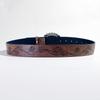 Ladies Wear The Classic Western Belt Embossed Pu Leather Bohemian Style Oval Turquoise Buckle Waist Band