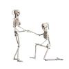 Full Body Mini Skeleton Spooky Plastic Skeleton for Yard Garden Lawn Haunted