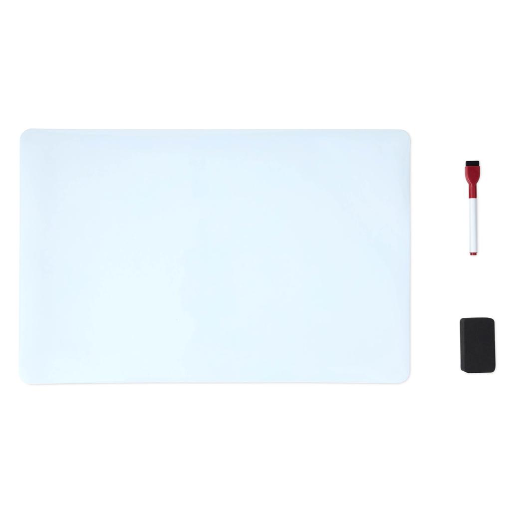 Amazon Basics Magnetic Whiteboard Refrigerator Whiteboard Sheet Dimensions x Includes 2 Markers and Eraser (50.8 33.0cm)