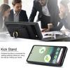 For Google Pixel 6a Phone Case PU Leather+TPU Card Holder Cover with Ring Holder