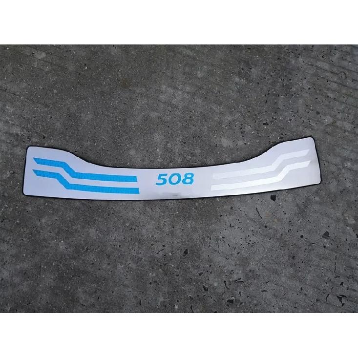 stainless steel Rear Bumper Protector Sill Interior Trunk Rear guard Tread Plate Pedals for Peugeot 508 2011- Car styling