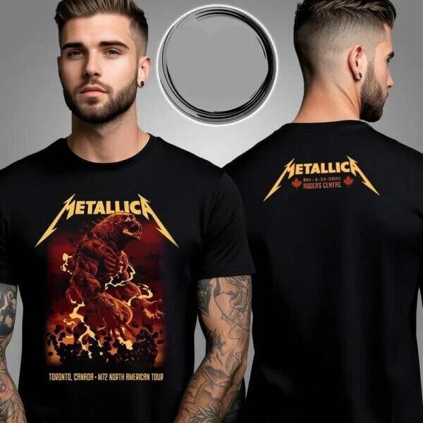 

Metallica M72 Tour Toronto April 24 2025 Rogers Centre Canada Unisex T-Shirt XL