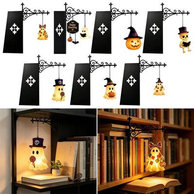 Metal Book Nook Decor Mini Size Mini Bookshelf Light Creative Bookshelf LED Lamp  Book Lover Gifts