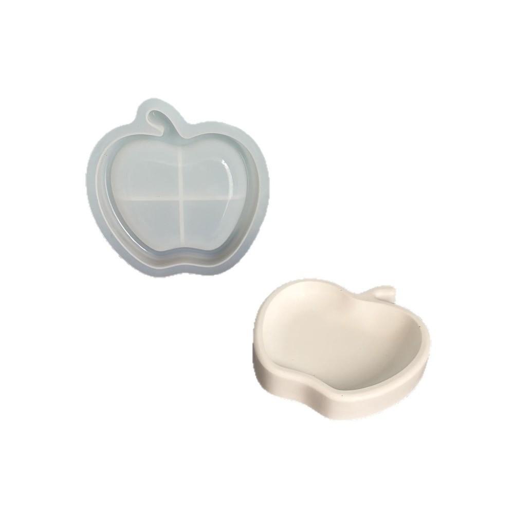 Fruit-Shaped Silicone Storage Tray Apple Pear Shape Fruit Dish Mold Jewelry Tray