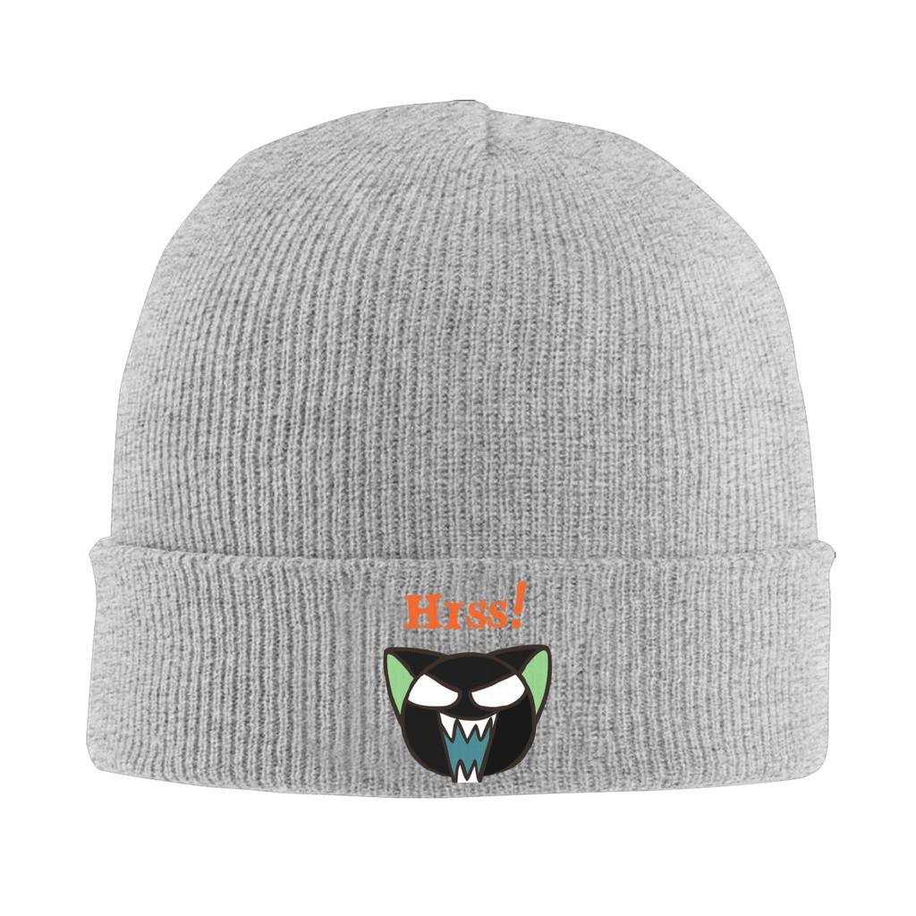 Luo Xiaohei Beanie Hats Cute Cat Bonnet Hats Unisex Adult Retro Kpop Knit Hat Spring Printed Elastic Caps