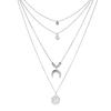 Neck Pendant Exquisite Stainless Silver Color Long Chain Necklace for Dating
