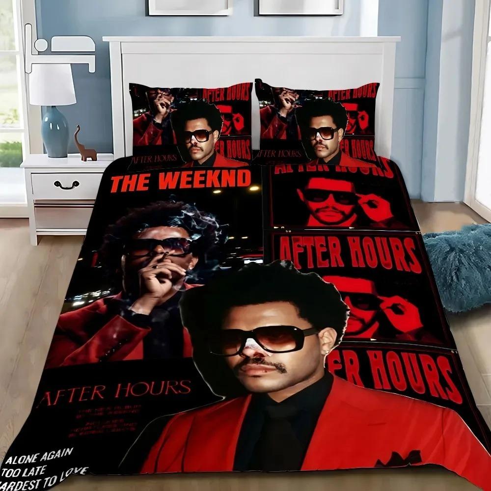 Duvet Cover Pillowcase Bedding Set Adult Boy The W-Weeknd XO Girl Bedroom Decoration Children Gift Single Double Large Size