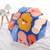 1pc Cute Faces Automatic Folding Umbrella, Portable & Foldable Design with 8 Ribs, Casual Outdoor Accessory Halloween and Christmas gifts yy
