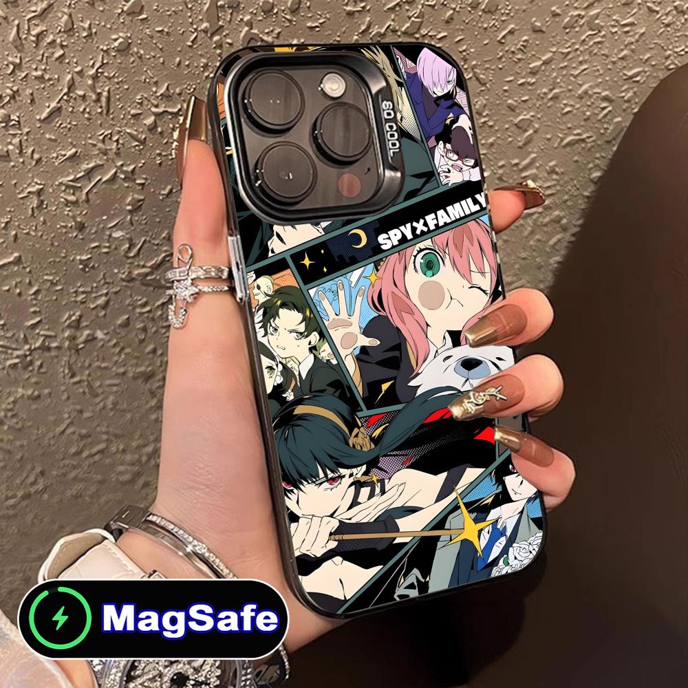 

Anime Spy Family Mobile Phone Case for iPhone 17 16 15 14 13 12 11 Air Pro Max Plus MagSafe Translucent Colorful Cover Cover iPhone 11