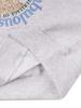 LA MAISON STUDIO Women'S Crop Circle Logo Embossed Bear Friends Heavy Terry Sweatshirt Ash Gray Blue (Fcd3Ts702W)