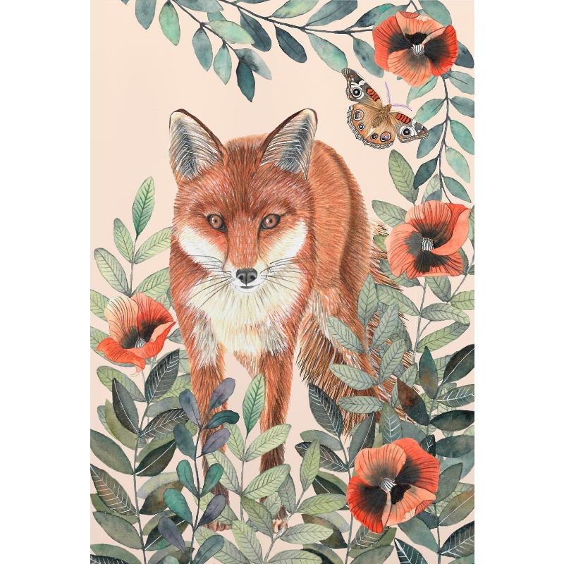 

Бохо Стиль Лесные Животные Детское Искусство Ретро Иллюстрация Постер Холст Картины Настенное Искусство Картинки Детская Комната Домашний Декор 21cm×30cm NoFrame