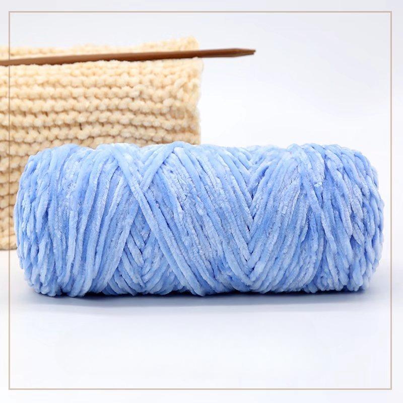 500g Chenille Soft Velvet Yarn Cotton Wool Yarn Crochet Yarn DIY Handmade Scarf Sweater Coat Blankets for Knitting Crafts