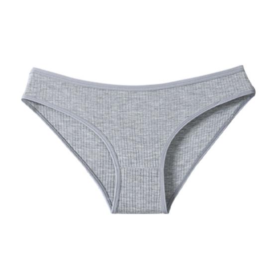 Cotton Thongs for Women Low Rise Sexy Ribbed No Show Ladies Panties Soft Breathable