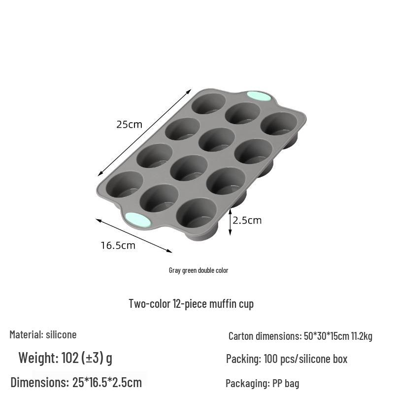 Set di stampi per dolci in silicone: Rilascio Facile, Varie Forme per la Cottura Casalinga