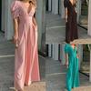 Moda Femenina Primavera 2026: Traje Informal de Pantalón Largo con Bolsillos y Estampado Color Block