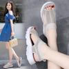 Women's Sandals Summer  Beach Breathable Flat Shoes Open Toe Casual Soft Walking Sandals for Girl Plus Size