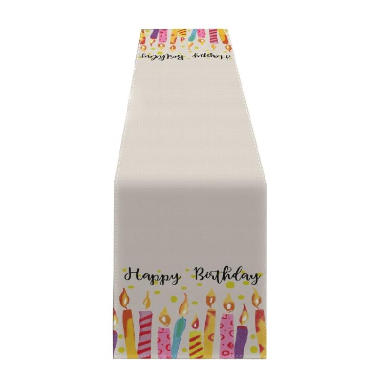 Dining Table Cloth Placemat Happy Birthday Decoration Table Cloth Placemat Color