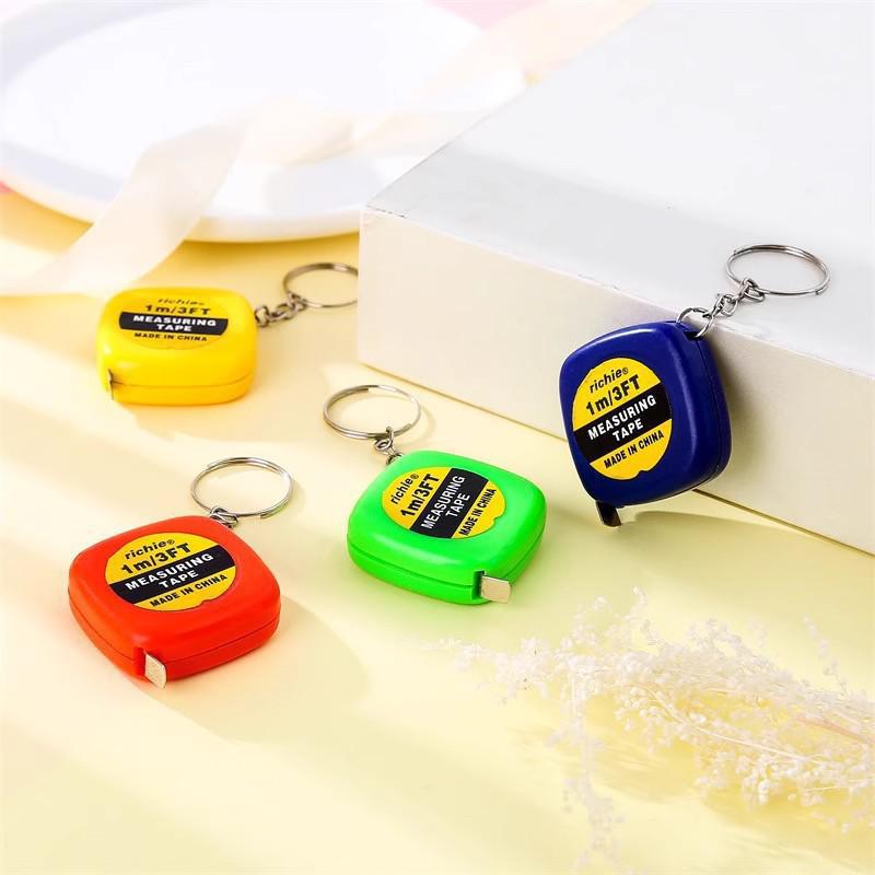 

Portable 1M Stainless Steel Tape Measure with Keychain - Small, Durable Ruler