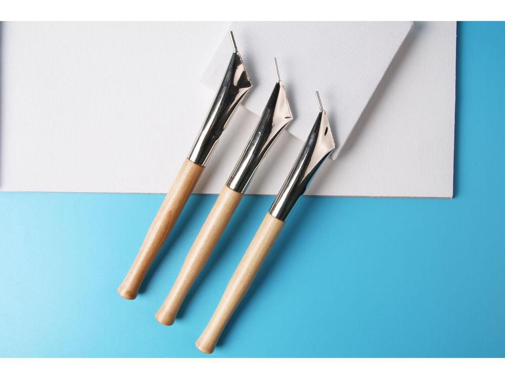 Cross-Border 3 Batik Art Pens & Clay Sculpting Tool Set for DIY Pottery